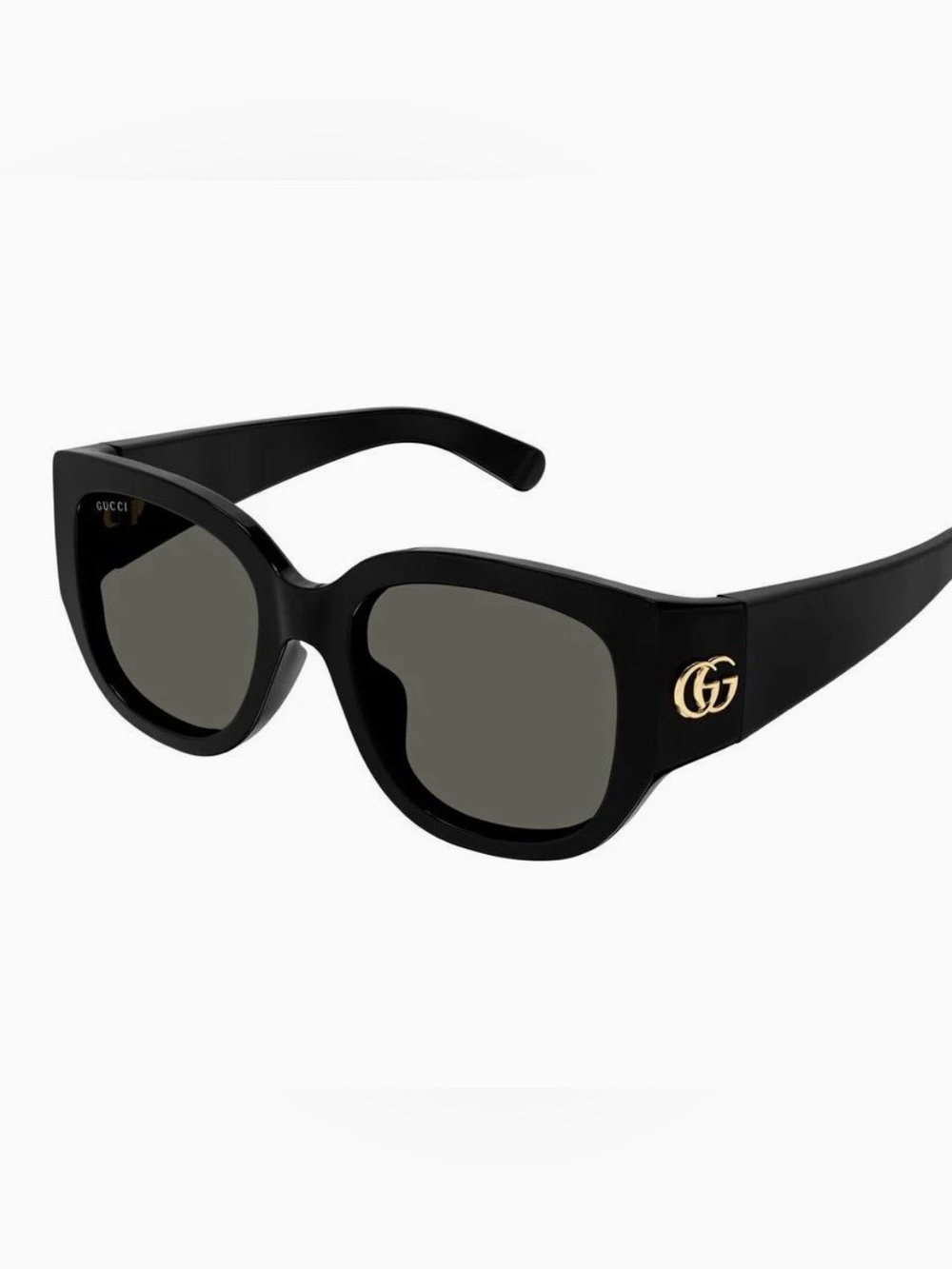 Gucci Black Sunglasses with Gold GG Logo